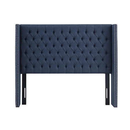 Madison Park Amelia Upholstery Queen Size Headboard, Navy MP116-1142
